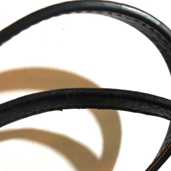 J. Crew black pebbled leather satchel handbag - Picture 7 of 9